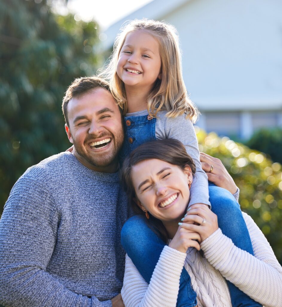 Our family loves the fresh air. Portrait of a happy family bonding together outdoors.
